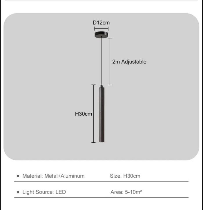 LED drop light Fixture description