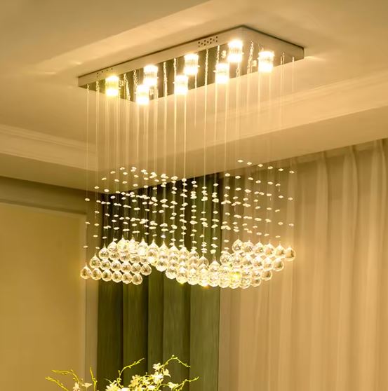 Modern Crystal Chandelier rain