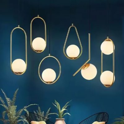 Nordic Glass Ball Pendant Light
