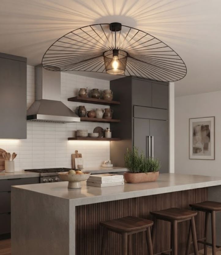 Retro Pendant Hat Chandelier.