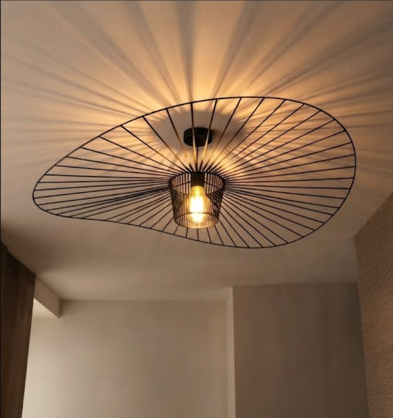 Retro Wire Hat Chandelier