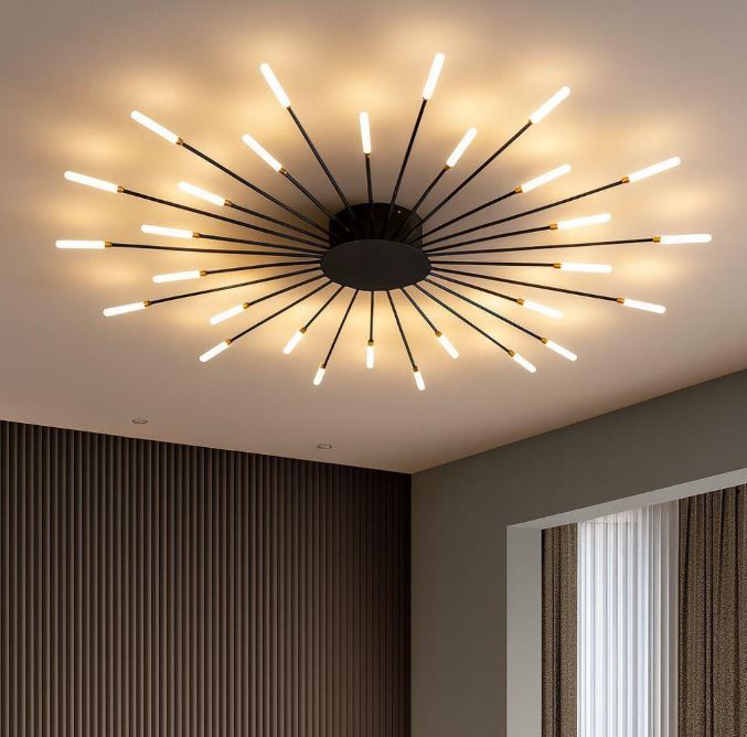 Spiral Fireworks LED Ceiling Light black Spiral Fireworks LED Ceiling Light black