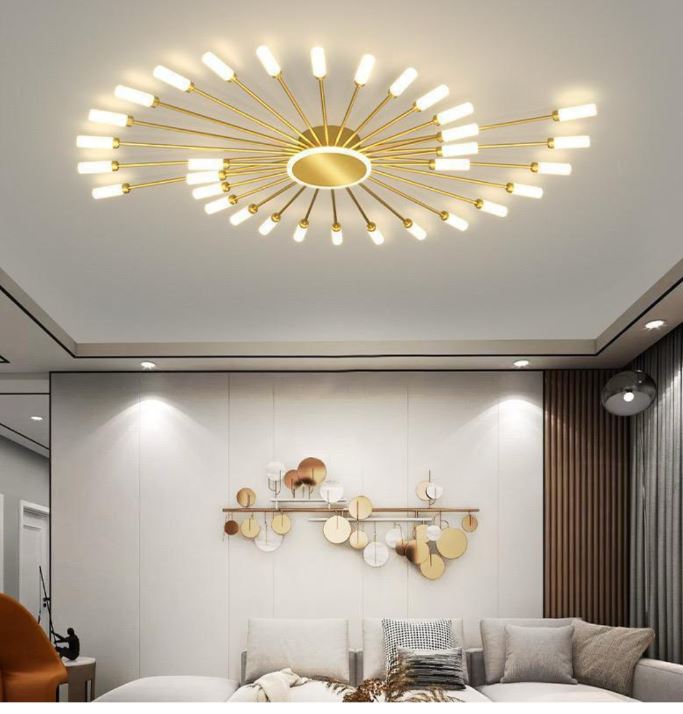 Spiral Fireworks LED Ceiling Light gold Spiral Fireworks LED Ceiling Light gold