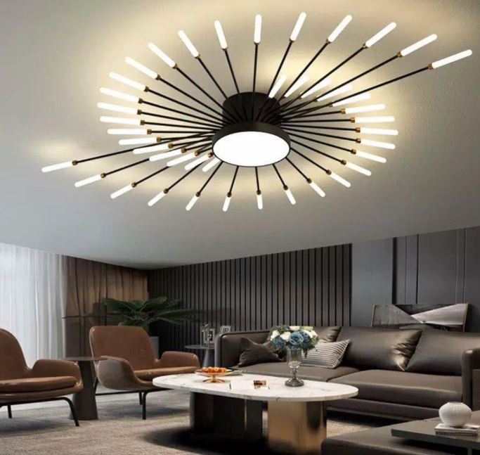 Spiral LED Ceiling Light black with spotlight Spiral LED Ceiling Light black with spotlight