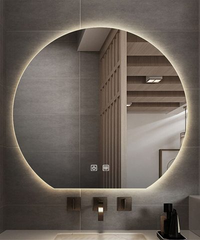Crescent Backlit LED Mirror
