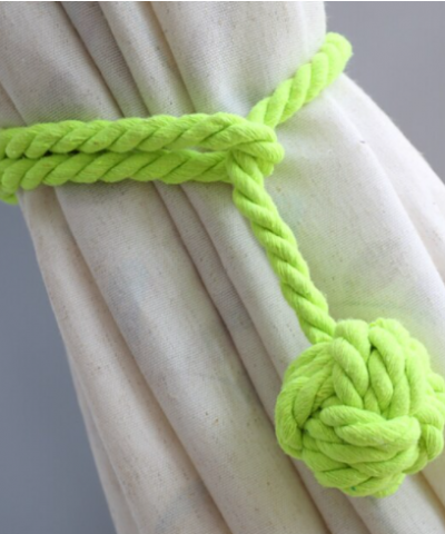 Wool ball Curtain Tie-back
