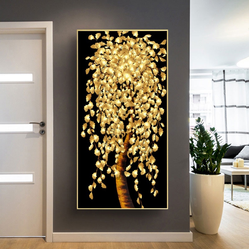 Golden Tree wall art