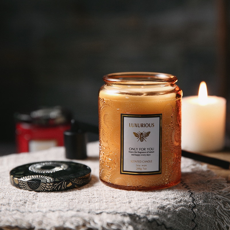 Luxurious Scented Candle In Glass Jar Light Trybe Nigeria