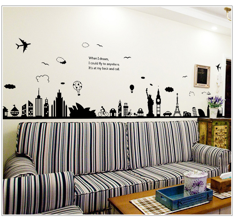 City landscape Wall Stickers