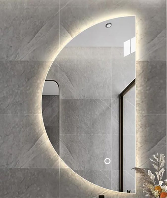Buy Semi-circle LED Bathroom Mirror - Light Trybe Nigeria