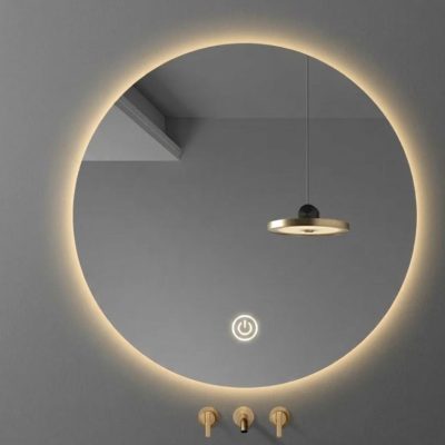 60 cm Round Smart LED Bathroom/Makeup Mirror with Adjustable Backlight