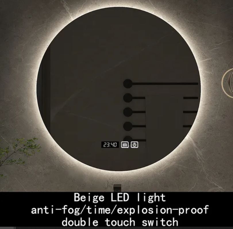 fuctions of the 80cm mirror 80cm Round Smart LED white