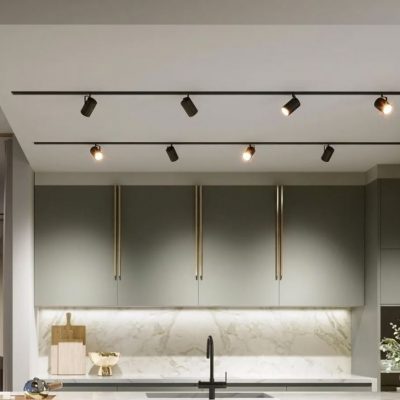 4PCS Track Lights With Rail