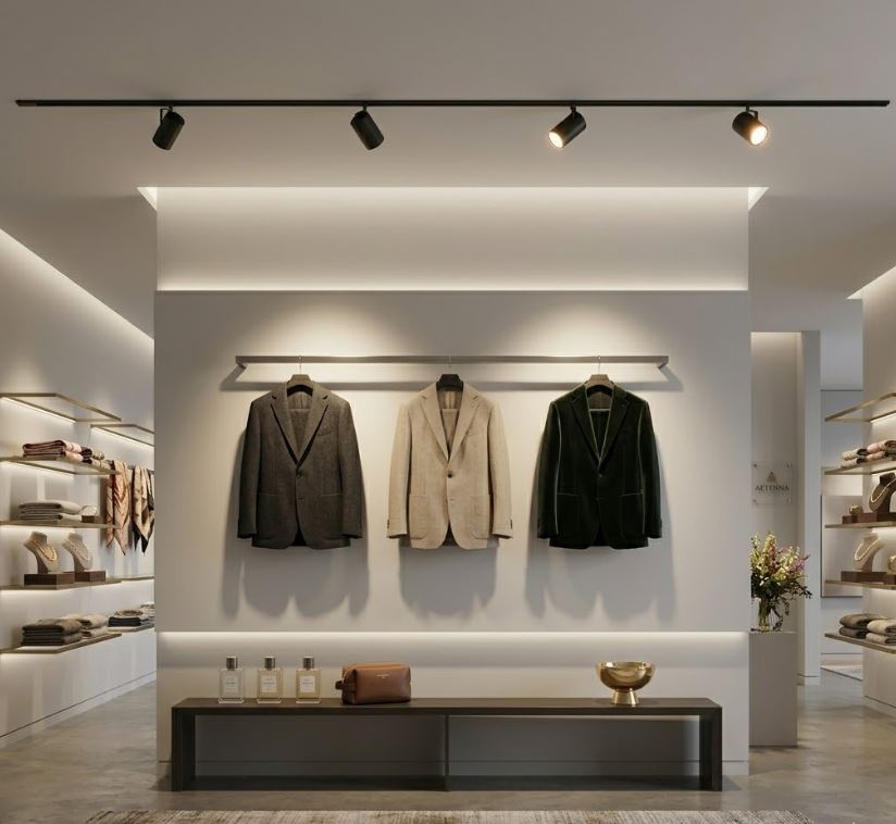 4PCS Track Lights With Rail boutique