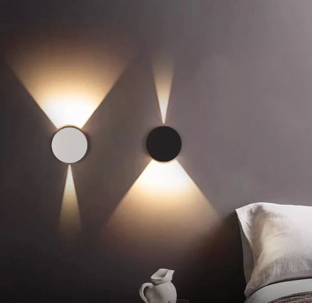 Adjustable Up and Down Waterproof Wall Lamp black and white