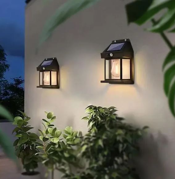 Solar Motion Sensor Outdoor Wall Lamp