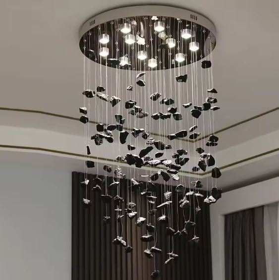 Black Stone Luxury Chandelier light Black Stone Luxury Chandelier light