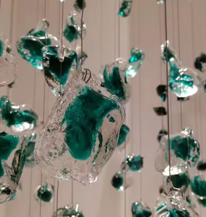 Emerald Stone Chandelier