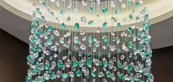 Emerald Stone Luxury Chandelier
