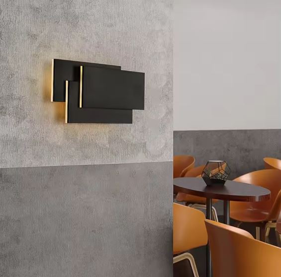 3 Step Living Room Wall Light black