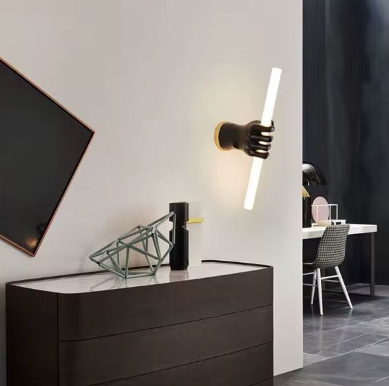 Black Hand LED Wall Lamp for bedroom Black Hand LED Wall Lamp for bedroom