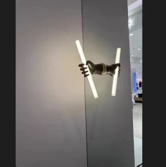 Black Hand LED Wall Lamp for store Black Hand LED Wall Lamp for store
