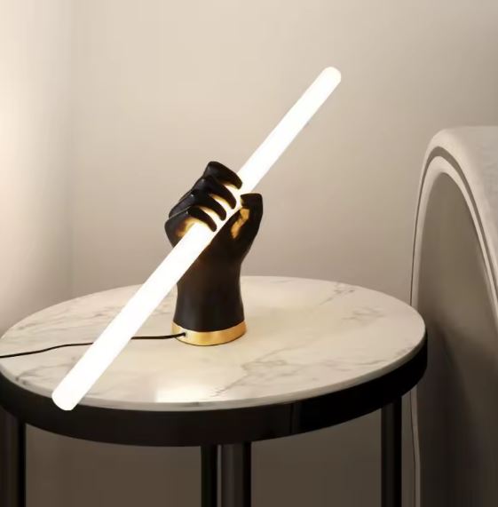 Black Hand LED Wall Lamp for table