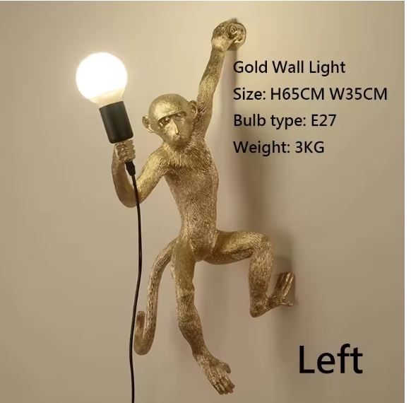 Black Monkey Vintage Wall Light white size Black Monkey Vintage Wall Light white size