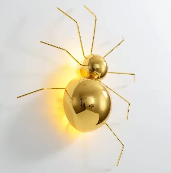 Gold Ant Wall Lamp