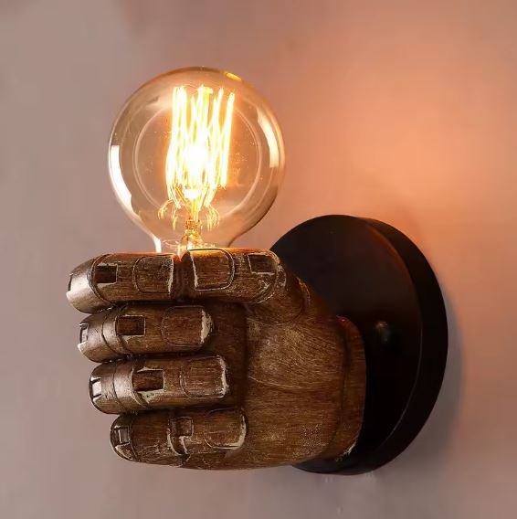 Robot Hand Warm Wall Lamp