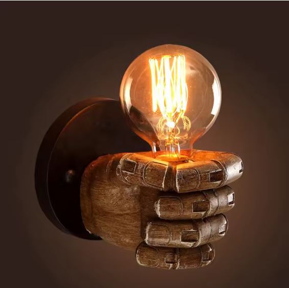 Robot Hand Warm Wall Light