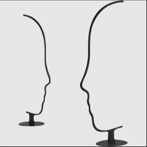 Creative Face Silhouette LED Floor Light