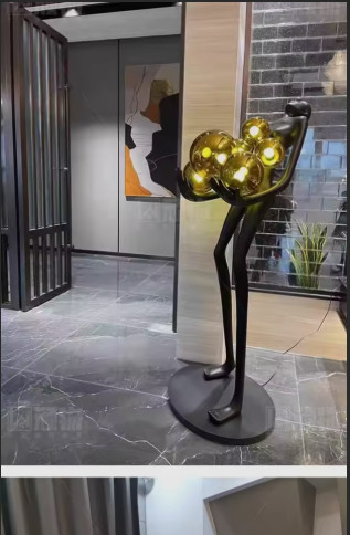 Decorative Human-Shaped Floor Lamp