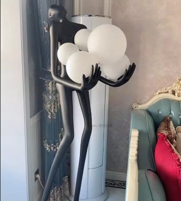 Decorative Human-Shaped Floor Lamp