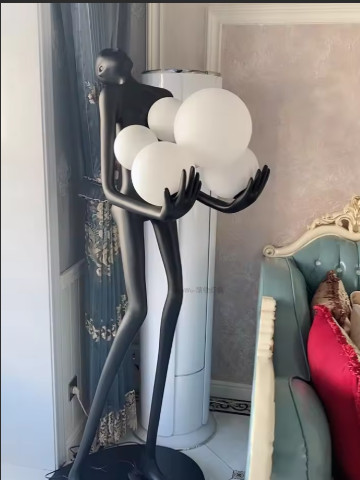 Decorative Human-Shaped Floor Lamp