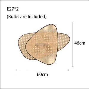 Rattan Modern Arc Floor Lamp