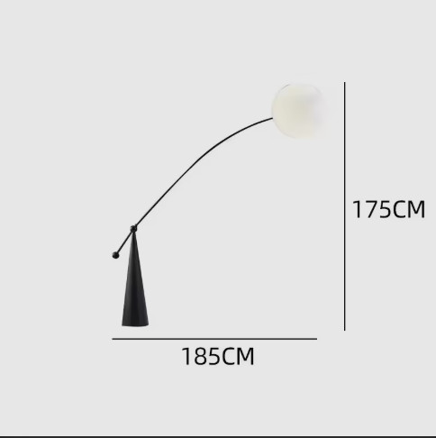Arc Floor Lamp with Soft-Glow Shade
