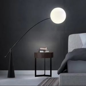Arc Floor Lamp with Soft-Glow Shade