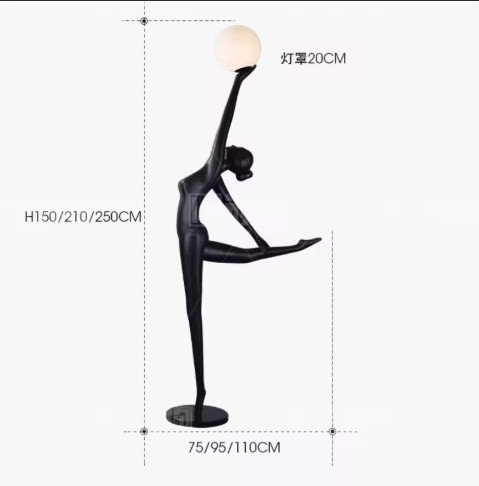 Modern Artistic Ballerina Floor Lamp