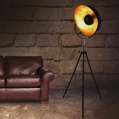 Modern Industrial Tripod Floor Lamp