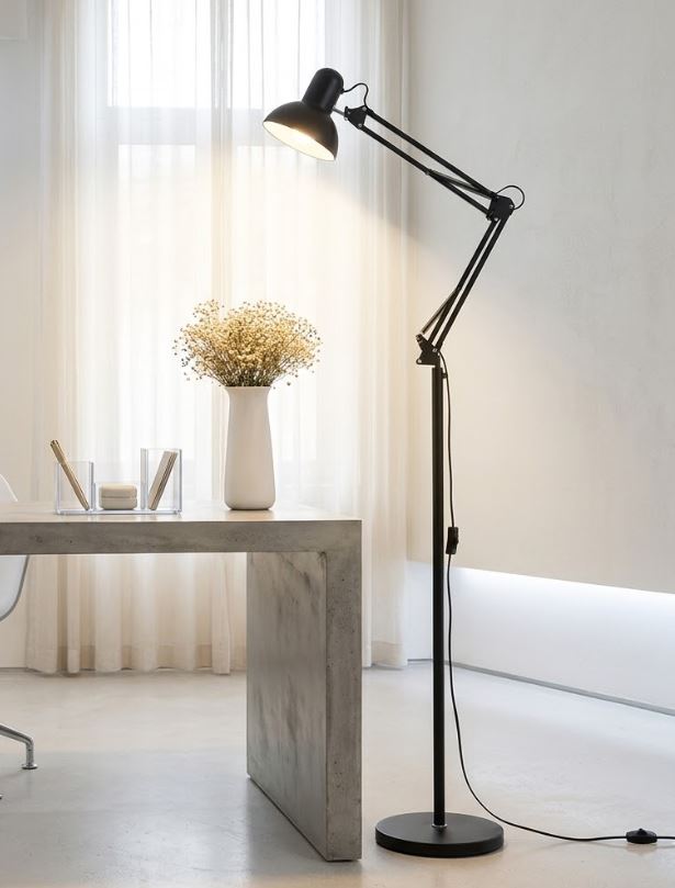 Tall Circular Floor Lamp