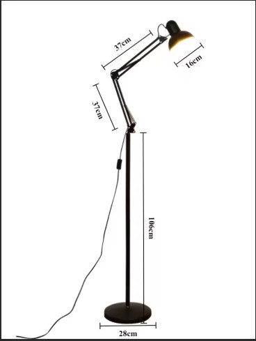 Tall Modern Circular Floor Lamp