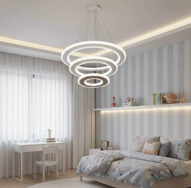 3 Layer Acrylic Pendant Chandelier Baby Room