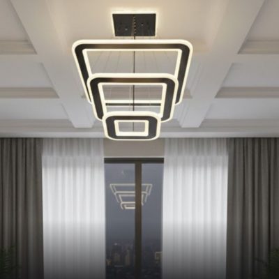 3 Square Suspension Chandelier Light