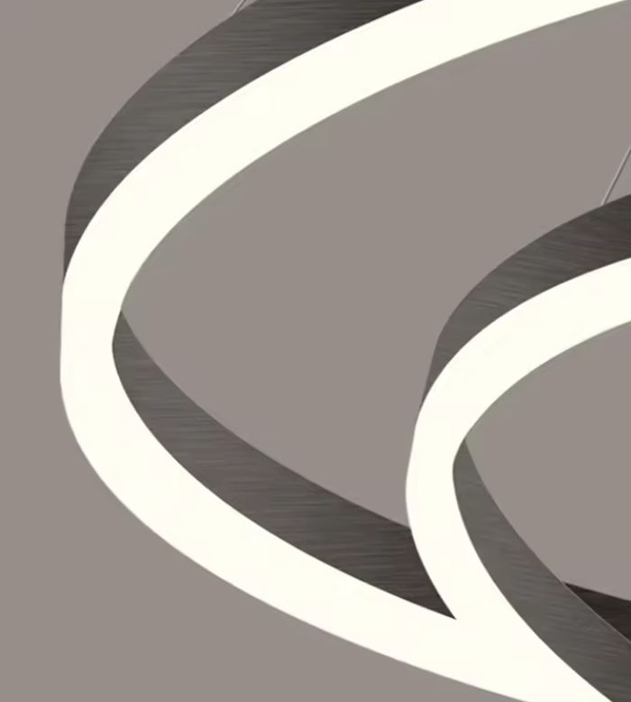 5 Rings Cascading Pendant Chandelier details