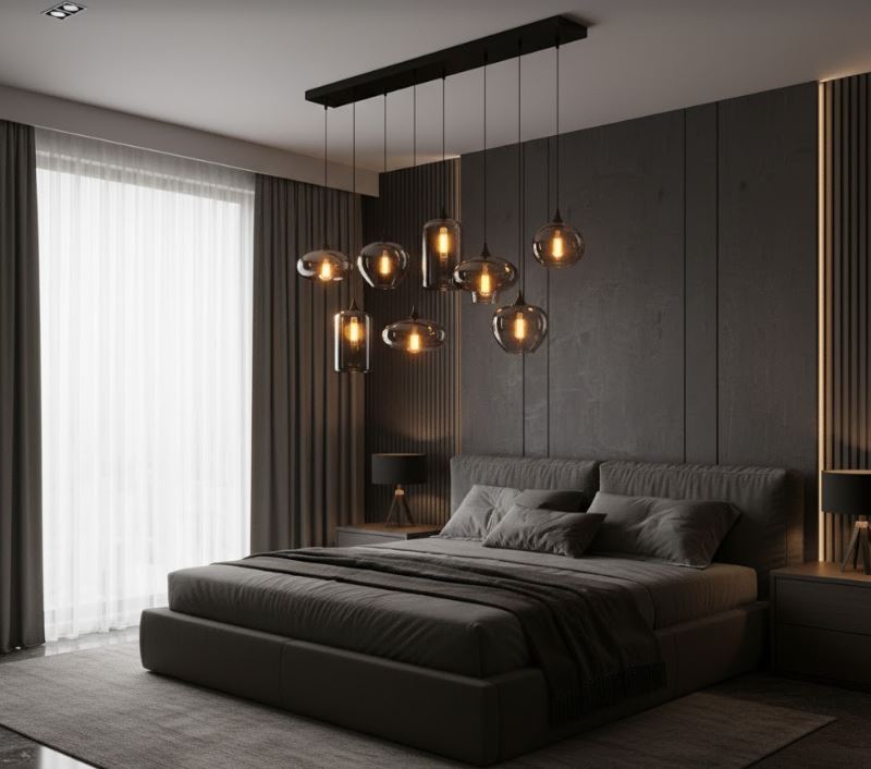 8 Drop Smoke Glass Light 8 Drop Smoke Glass Light