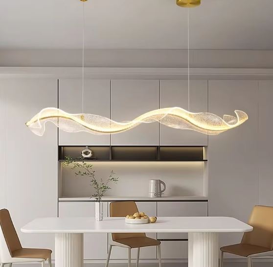 Abstract Wave Dining Chandelier