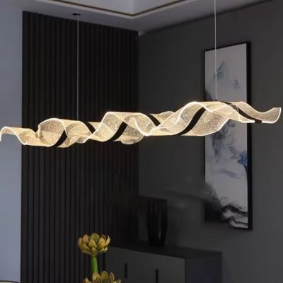 Abstract Wave Kitchen and Dining Chandelier