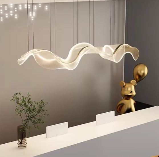 Abstract Wave Kitchen and Dining Chandelier for reception
