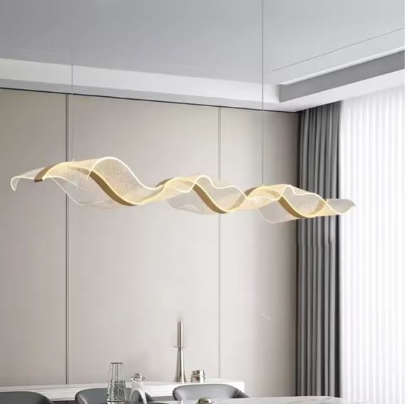 Abstract Wave Kitchen and Dining Chandelier light